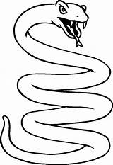 Snakes Coloring Pages Animal Schlange sketch template