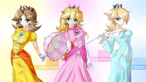 Mario Bros 1080p Princess Peach Princess Rosalina Princess Daisy