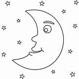 Coloring Night Moon Stars Awesome Pages Sky Kids Sheet Coloringsky Star Cartoon Choose Board sketch template