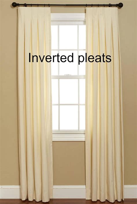 customized   pleated linen curtains inverted pleats etsy