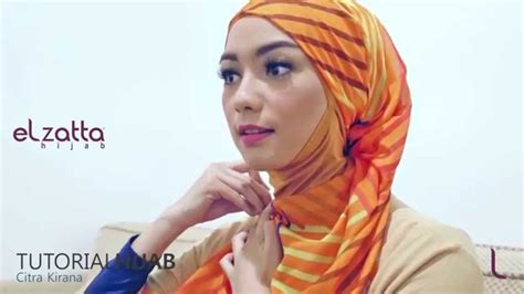hijab tutorial citra kirana elzatta hijab ramadan   youtube