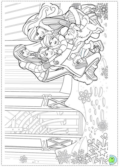 barbie christmas coloring page barbie christmas coloring book