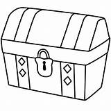 Drawing Treasure Chest Coloring Simple Locked Drawings Silhouette Easy Kids Color Kidsplaycolor Pirate Clipart Pages Lock Cute Printable Colorir Board sketch template