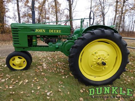 dunkle auction services  john deere  tractor restored