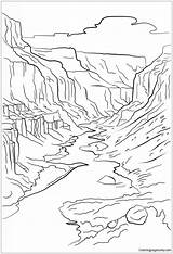 Coloring Canyon Getcolorings Nosed Ridge sketch template