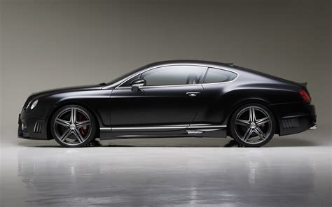 bentley continental gt black car side view cool wallpaper cars