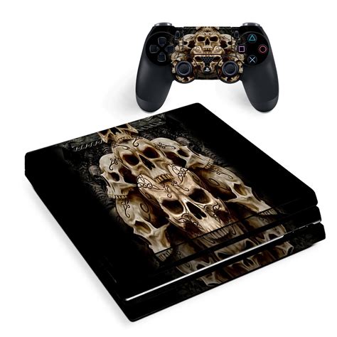 skin  sony ps pro console decal stickers skins cover wicked skulls