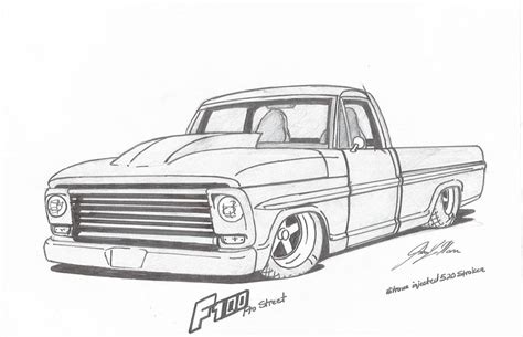 truck art car drawings cars coloring pages