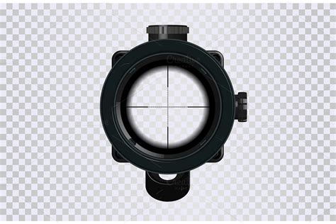 Sniper Scope In Realistic Style Pre Designed Photoshop Graphics