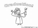 Coloring Graduation Printable Sheets Bachelor Sheet Pages Title sketch template