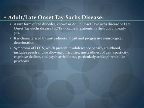 Ppt Tay Sachs Disease Powerpoint Presentation Free Download Id 2224748