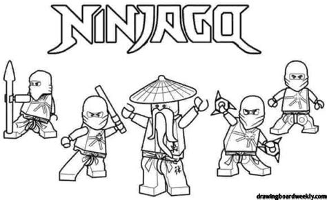 ninjago coloring pages printable drawing board weekly