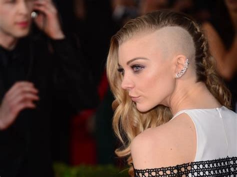 natalie dormer goes to sag awards with a shaved head new