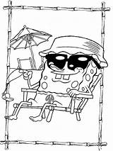 Spongebob Coloring Pages Printable Cartoon Cool Funny Cartoons Characters Squarepants Caracters Character Favorite Happy Rocks Patrick Kids Beach Birthday Sheets sketch template