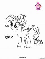 Pony Little Coloring Rarity Crystal Pages Empire Print Printable sketch template