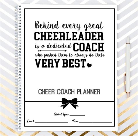 cheer coach planner etsy
