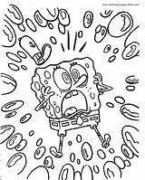 Pages Nickelodeon Coloring Christmas Getcolorings Spongebob sketch template