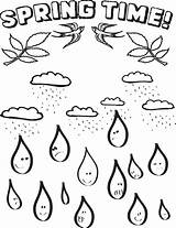 Coloring Raindrops Pages Printable Rain Drops Spring Drop Color Raindrop Supplyme Library Popular Template Getdrawings Getcolorings Comments sketch template