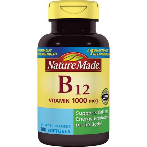 Nature Made Vitamin B12 1 000mcg Softgels 400 Ct