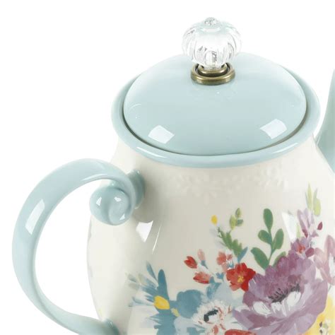 The Pioneer Woman Sweet Romance Blossom 1 48 Quart Tea Pot สำนักงาน
