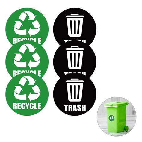 buy recycle stickerself adhesive recycle   bin logo stickers  logo sign recycle