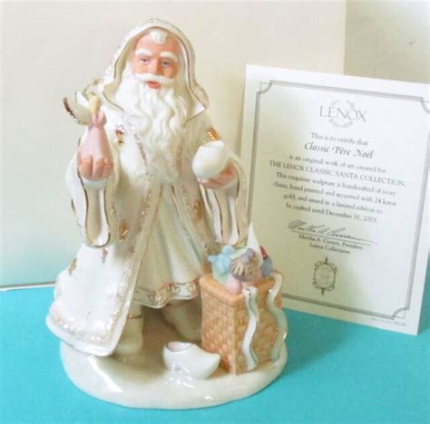 Lenox Christmas 2003 Classic Pere Noel Ivory Santa Porcelain Figure