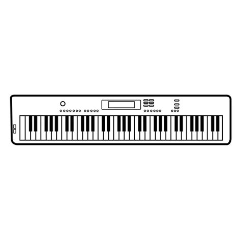 piano keyboard vector illustration  keys  piano stock vector