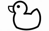 Rubber Outline Coloring Ducky Duck Clipartmag sketch template