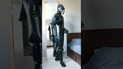 heavy rubber latex full suit deflating inflating youtube