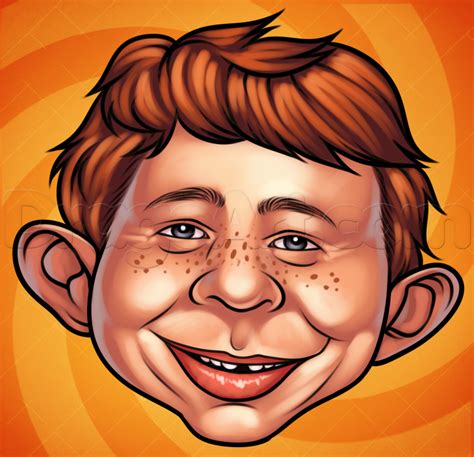 How To Draw The Mad Magazine Face Step By Step