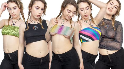 Try On Haul Very Sexy Dollskill Tops See Through At