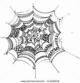 Halloween Spider Zentangles Web Zentangle Tattoo Designs Zen Shutterstock Stock Doodle Patterns Webs Background Drawing Dangle Skull Muster Gemerkt Von sketch template