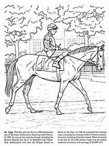 Racehorses Hoofprints Thoroughbred Race sketch template