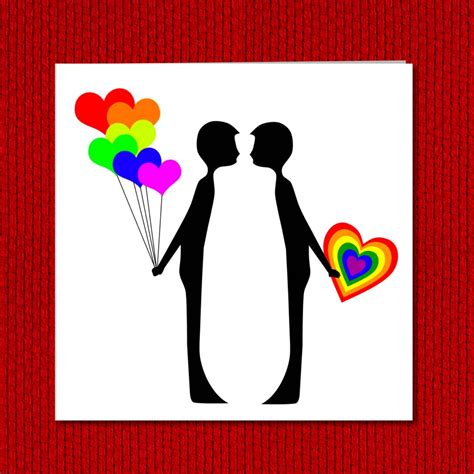 lgbt same sex gay valentines day or engagement card same sex etsy