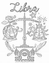 Libra Coloring Pages Zodiac Adult Coloringgarden Printable Tattoo Mandala Adults Pdf Tarot Astrology Para Sign Colorir Virgo Color Desenhos Card sketch template
