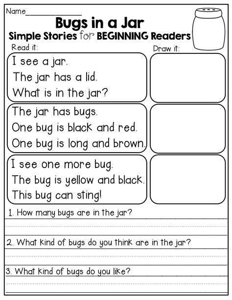 tremendous reading story  questions printable worksheet