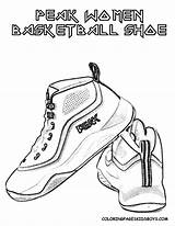 Coloring Pages Basketball Shoes Shoe Girls Durant Kevin Wnba Womens Boys Women East Color Clipart Peak Logo Library Getdrawings Kd sketch template
