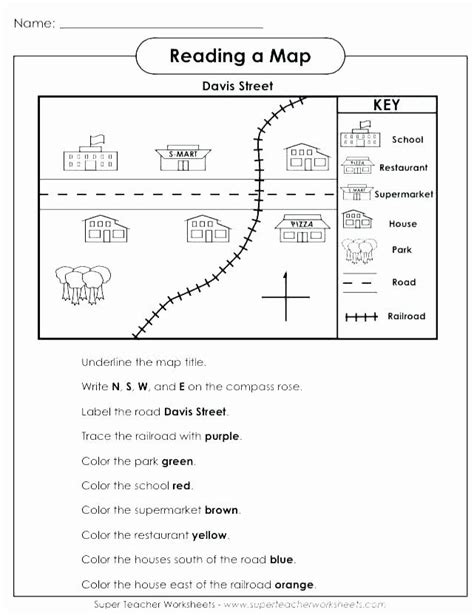 mapping scale worksheets