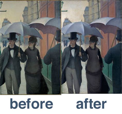 Painting Restoration Of Gustave Caillebotte S Paris