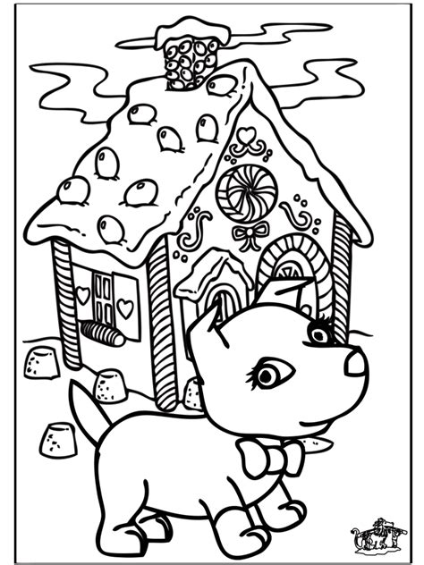 christmas dog  coloring pages christmas