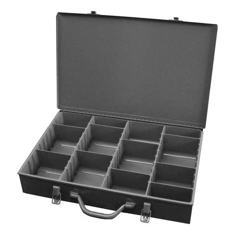 large steel compartment box adjustable durham manufacturing