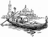 Gondola Venice Clipart Drawing Gondolas Drawings Clip Travel Line Clipground Vintage Gondolier Boat Illustration Paintingvalley Choose Board Draw sketch template