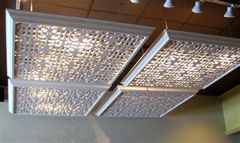 suspended ceiling panels lighting makeover florescent light cover ceiling light covers