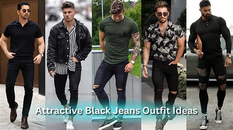 Stylish And Attractive Black Jeans Outfits Ideas For Men 🔥 Black