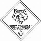 Scout Cub Coloring Pages Printable Getcolorings Color sketch template