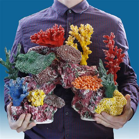 instant reef dmpnp large artificial coral inserts decor fake coral