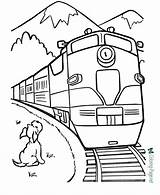 Coloring Train Printable Trains Pages Below Click sketch template