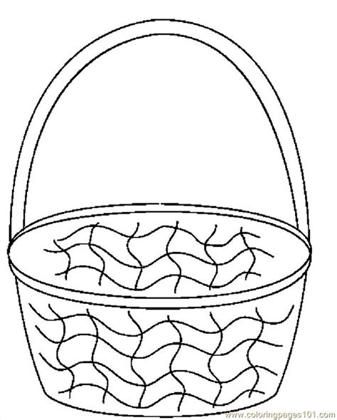 coloring pages easter basket  entertainment holidays
