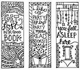 Bookmarks Printable Color Kids Reading Coloring Bookmark Book Marks Print Printables Colouring Pages Cute Printablee Adults Templates Category Zentangle Patterns sketch template
