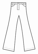 Clipart Coloring Trousers بنطلون Pages تلوين Printable Edupics sketch template
